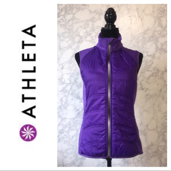 Athleta Jackets & Blazers - Athleta • Embroidered Puffer Vest Sz S